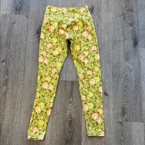 POPFLEX Floral Green Leggings